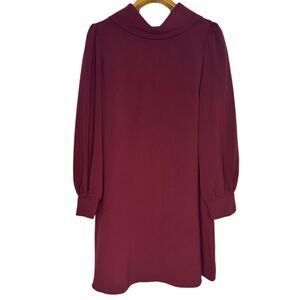 Alex Marie Heidi Funnel Neck Long Sleeve Social Dress Classic Preppy Size: 16